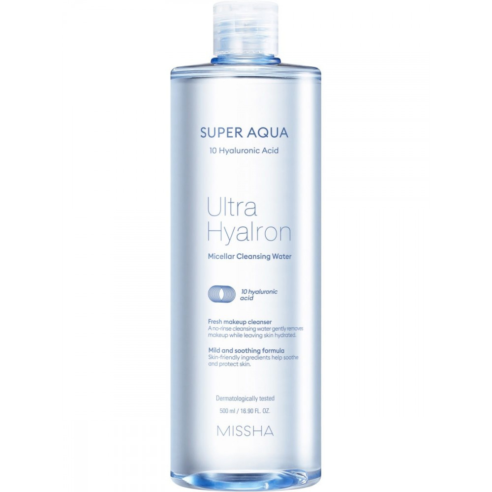 Missha- Super Aqua Ultra Hyalron Micellar Cleansing Water